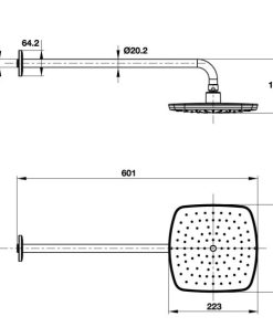 Sen đầu gắn tường Airsense Hafele 485.60.616 - 5