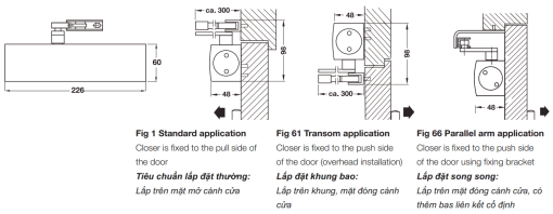Cùi chỏ hơi Geze 120kg có dừng 931.16.929 - 3