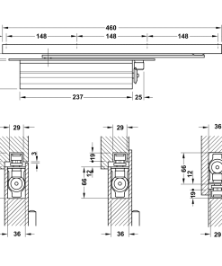 Cùi chỏ hơi âm Hafele 80kg có dừng 931.84.269 - 6 Cùi chỏ hơi âm Hafele 80kg có dừng 931.84.269 - 5
