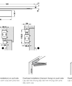 Cùi chỏ hơi Hafele 80kg không dừng 931.84.139 - 6 Cùi chỏ hơi Hafele 80kg không dừng 931.84.139 - 5