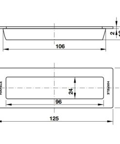 DIY Tay nắm âm 125x51mm – Màu đồng bóng PVD Hafele 489.72.141 - 6 DIY Tay nắm âm 125x51mm – Màu đồng bóng PVD Hafele 489.72.141 - 5