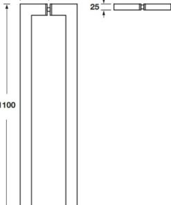 Tay nắm kéo vuông CC1075mm Häfele DIY 499.68.039 - 6 Tay nắm kéo vuông CC1075mm Häfele DIY 499.68.039 - 5