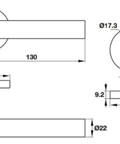 Tay nắm gạt Häfele 903.91.454 - 5