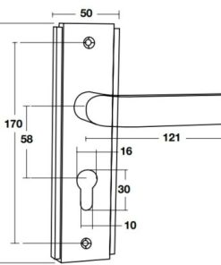 Tay nắm gạt đế dài BAUMA BM055-58 905.99.088 - 6 Tay nắm gạt đế dài BAUMA BM055-58 905.99.088 - 5