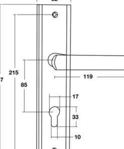 Tay nắm gạt đế dài BAUMA BM066-85 905.99.090 - 6 Tay nắm gạt đế dài BAUMA BM066-85 905.99.090 - 5