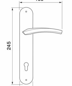 Tay nắm gạt đế dài DUNE Hafele 901.79.057 - 5