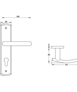 Tay nắm gạt đế dài Hafele 903.98.467 - 5