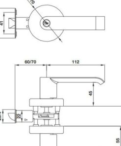 Khóa tay nắm gạt cửa đi DIY Häfele 499.63.970 - 6 Khóa tay nắm gạt cửa đi DIY Häfele 499.63.970 - 5