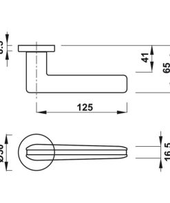 Tay nắm gạt Kawajun Hafele 900.99.734 - 6 Tay nắm gạt Kawajun Hafele 900.99.734 - 5