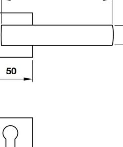 Tay nắm gạt TECHNA Hafele màu đen 901.79.714 - 6 Tay nắm gạt TECHNA Hafele màu đen 901.79.714 - 5