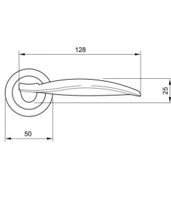 Tay nắm gạt WIND Hafele 901.98.816 - 6 Tay nắm gạt WIND Hafele 901.98.816 - 5