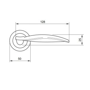 Tay nắm gạt WIND Hafele 901.98.816 - 5