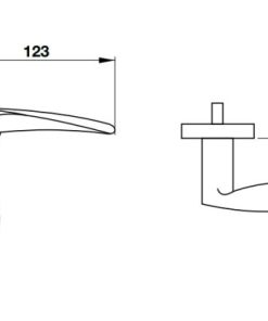 Tay nắm gạt Hafele 903.98.141 - 5