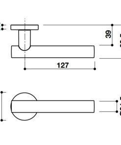 Tay nắm gạt Kawajun Hafele 905.99.541 - 5