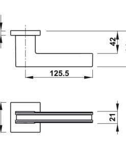 Tay nắm gạt Kawajun Hafele 905.99.543 - 6 Tay nắm gạt Kawajun Hafele 905.99.543 - 5