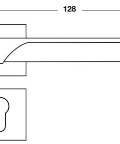 Tay nắm gạt TECHNA Hafele màu đen 901.79.718 - 8 Tay nắm gạt TECHNA Hafele màu đen 901.79.718 - 7