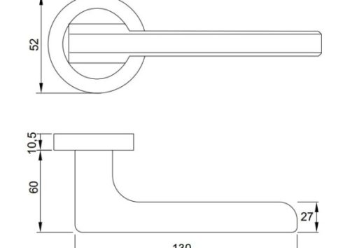 Tay nắm gạt BLADE Häfele màu đen 901.79.872 - 3