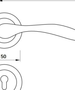 Tay nắm gạt GIAVA Häfele màu đen 901.79.710 - 6 Tay nắm gạt GIAVA Häfele màu đen 901.79.710 - 5