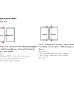 Tay nắm gạt mặt ngoài màu xám Hafele 901.02.401 - 9