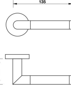 Tay nắm gạt Hafele màu đen 903.99.368 - 11