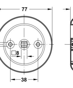 Tay nắm kéo âm Häfele 902.00.592 - 5