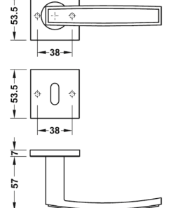 Tay nắm gạt Häfele 903.92.716 - 5