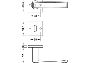 Tay nắm gạt Häfele 903.92.716 - 5