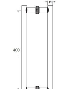 Tay nắm kéo chữ H 600mm CC400mm Häfele DIY 499.68.035 - 5