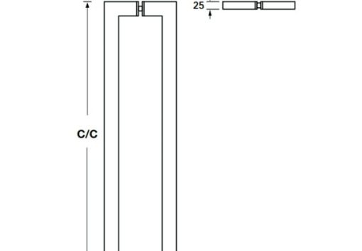 Tay nắm kéo đẩy Häfele 1100mm 903.08.507 - 3