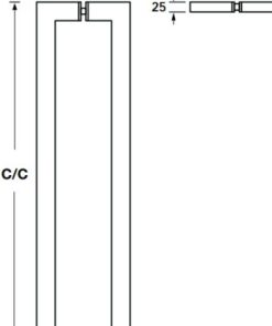 Tay nắm kéo đẩy Häfele 475mm 903.08.501 - 5