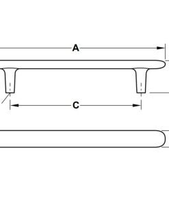 Tay nắm tủ Hafele màu đen 172mm 106.70.101 - 6 Tay nắm tủ Hafele màu đen 172mm 106.70.101 - 5