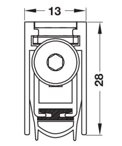 Thanh chắn bụi tự động DDS1328 dài 708mm Hafele 950.45.014 - 5