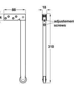 Thanh hướng cửa Hafele 931.50.910 - 8 Thanh hướng cửa Hafele 931.50.910 - 7