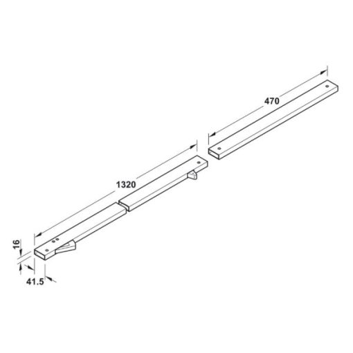 Thanh hướng cửa Hafele 931.98.903 - 3