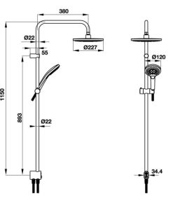 Thanh sen kết hợp New Mysterious Hafele 495.60.105 - 18 Thanh sen kết hợp New Mysterious Hafele 495.60.105 - 17