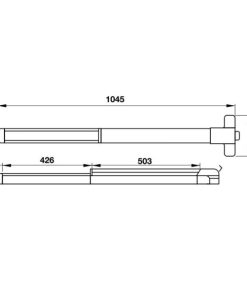 Thanh thoát hiểm Inox mờ Hafele 911.52.131 - 5