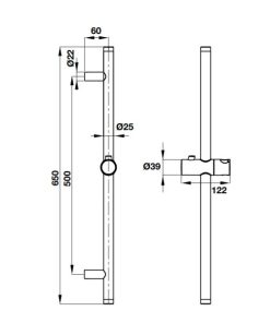 Thanh trượt 650R cho sen tay 485.60.614 - 6 Thanh trượt 650R cho sen tay 485.60.614 - 5