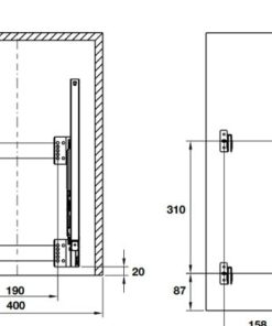 Thùng rác âm tủ Cucina 400mm 503.48.504 - 8 Thùng rác âm tủ Cucina 400mm 503.48.504 - 7