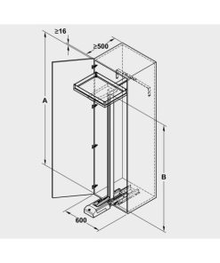 Tủ đồ khô 5 tầng Kesseböhmer 600mm 549.63.486 - 6 Tủ đồ khô 5 tầng Kesseböhmer 600mm 549.63.486 - 5