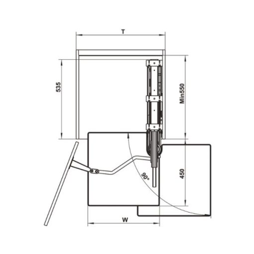 Tủ đồ khô 6 tầng KARA VARIO 600mm Hafele 595.82.815 - 5