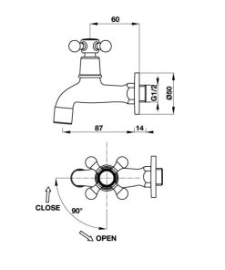 Vòi lạnh gắn tường COMPACT Häfele 589.25.540 - 6 Vòi lạnh gắn tường COMPACT Häfele 589.25.540 - 5