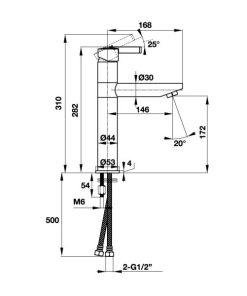 Vòi lavabo ROOTS 170 Häfele 495.61.144 - 6 Vòi lavabo ROOTS 170 Häfele 495.61.144 - 5