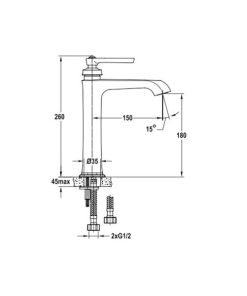 Vòi trộn Kyoto 180 589.35.001 - 6 Vòi trộn Kyoto 180 589.35.001 - 5