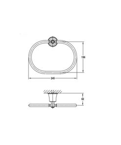 Vòng treo khăn Kyoto 580.57.112 - 5