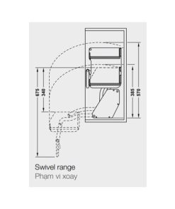 Kệ nâng hạ iMOVE màu đen Khay đơn 504.68.315 - 10 Kệ nâng hạ iMOVE màu đen Khay đơn 504.68.315 - 9