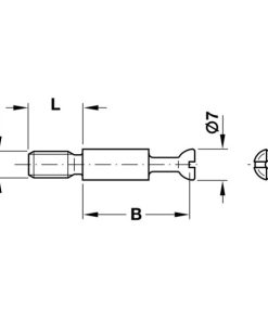 Ốc liên kết cho ván 12mm IXCONNECT MINIFIX 15 Hafele 262.27.941 - 6 Ốc liên kết cho ván 12mm IXCONNECT MINIFIX 15 Hafele 262.27.941 - 5