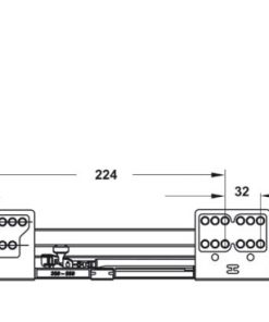 Ray hộp Alto màu xám đậm, chiều cao 84 mm Hafele 552.75.005 - 5