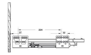 Ray hộp Alto với thành kính H199 màu xám mờ, chiều dài 500 mm Hafele 552.03.095 - 5