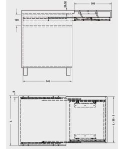 Ray trượt mở rộng bàn 900 mm Hafele 505.73.935 - 10 Ray trượt mở rộng bàn 900 mm Hafele 505.73.935 - 9
