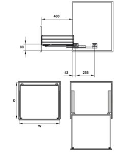 Kệ để chén đĩa Hafele Kosmo C 600mm 549.08.003 - 5